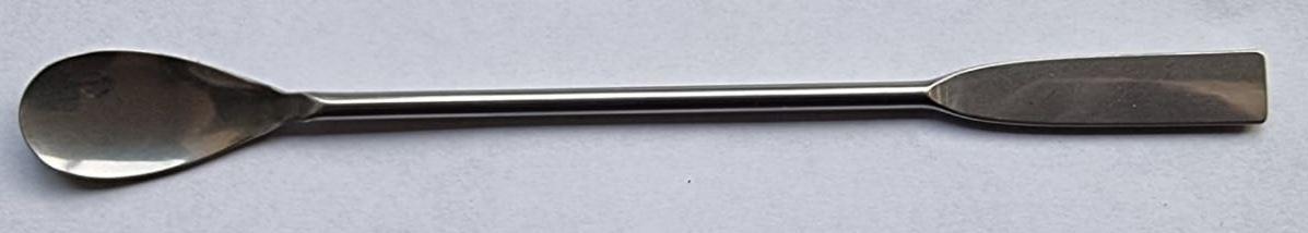 Löffelspatel, flacher Löffel  18/8 Stahl Länge: 150 mm