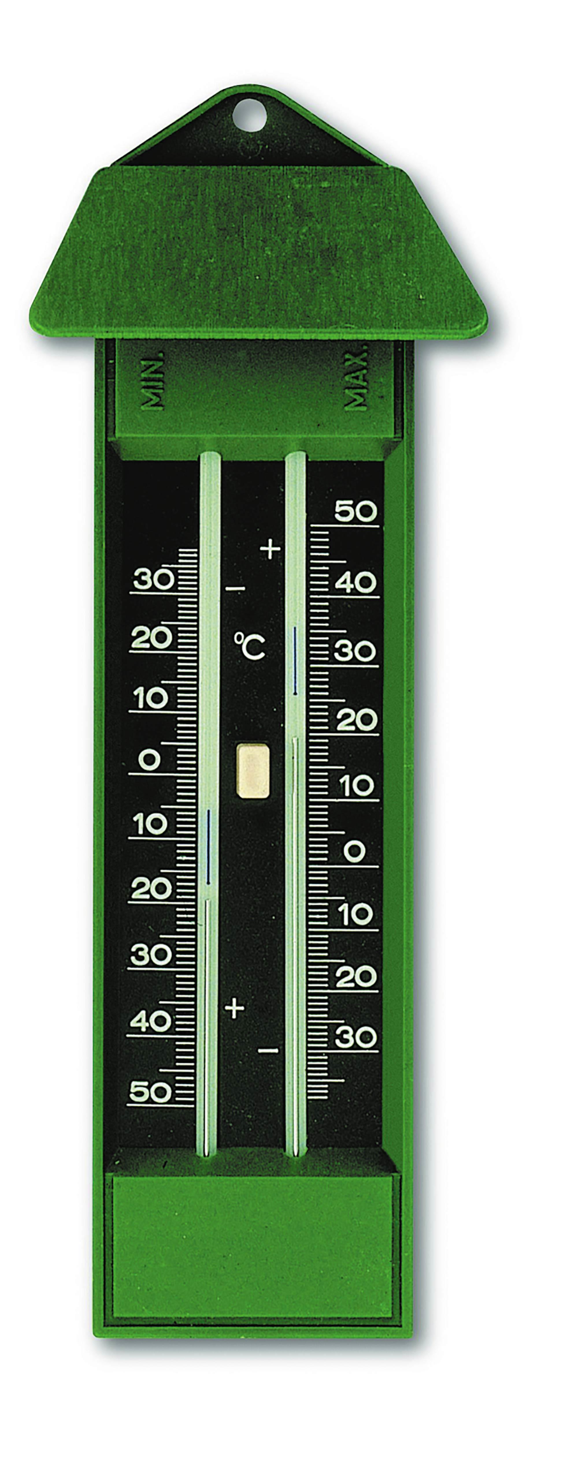 Minima-Maxima Thermometer Meßbereich: -30°C - +50°C Gehäuse: 210 x 60 x 35 mm
