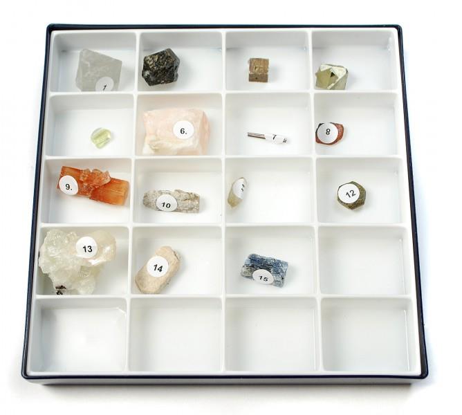 Mineralien Übungssammlung - Natürliche Kristalle